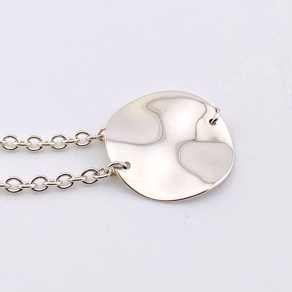 Designer Ippolita Sterling Silver Circle Wavy Disk Chain Link Bracelet 6.75" NWO - Picture 4 of 5